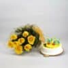 Yellow Roses & Cake
