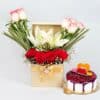 Mix Flower Box with Cake