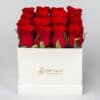 Red Roses in White Box