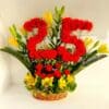 Personalized 25 Number Flower Arrangement