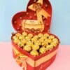 Heart Chocolaty Box With Rakhi