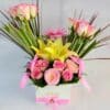 Roses And Lilies Flowers Box