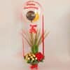 Air Balloon with Flower Arrangement (Anniversary Special)