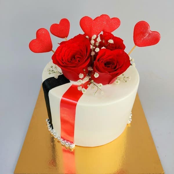 Customised Designer Cake with Rose