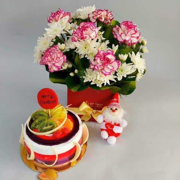 Cake & Flower Box Combo