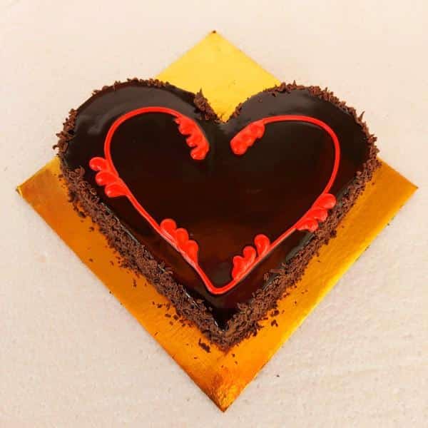 Heart Shape Chocolate Cake