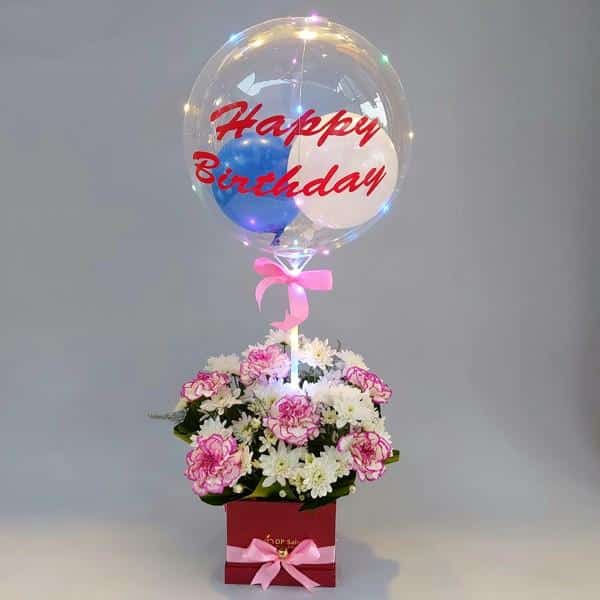 Air Balloon with Flower Box