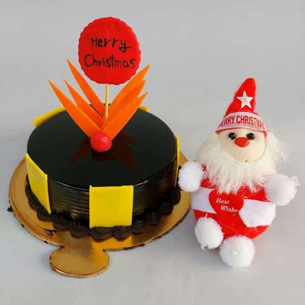 Chocolate Cake with Santa Claus