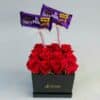 Box of Red Rose & Chocolates