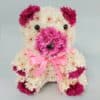 Real Flower Teddy Arrangement