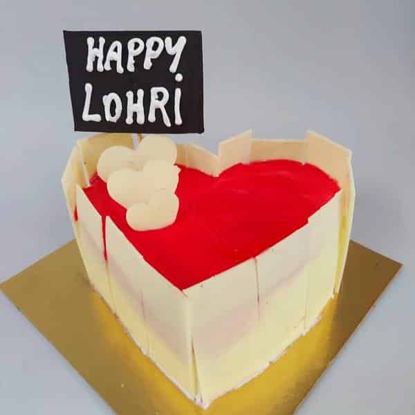 Strawberry Lohri Cake