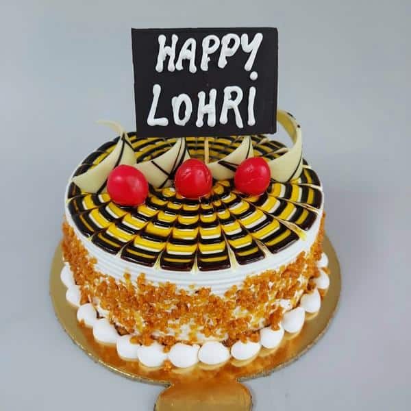 Butterscotch Lohri cake