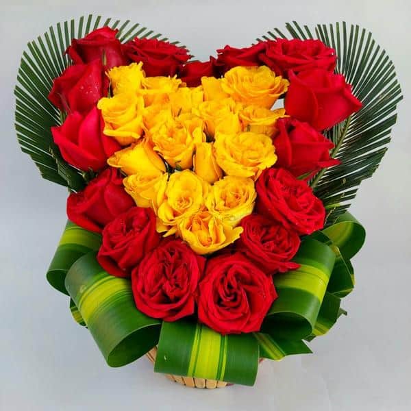 Heart Shape Rose Arrangement