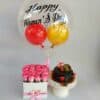 Rose Box with Cake & Air Balloon
