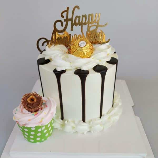 Black Forest cake with Ferrero Rocher & Cup Cake