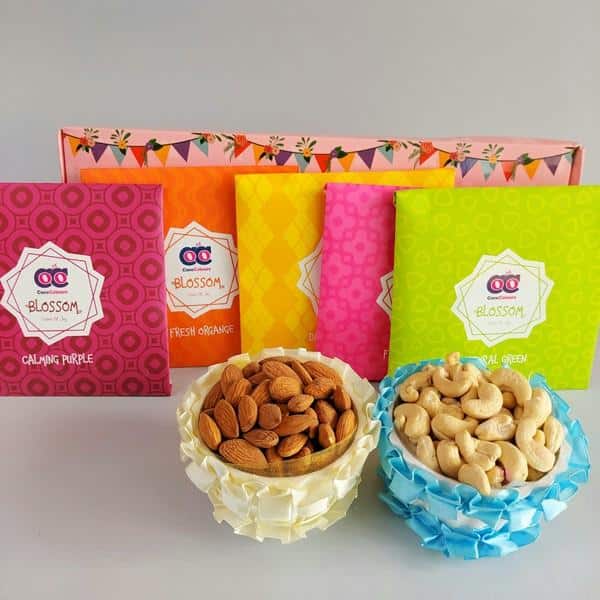 : Assorted Natural Blossom Holi Gulal with Dryfruits
