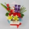 Mix Box of Flowers with Chocolate