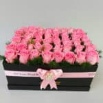 Box of 50 Pink Roses