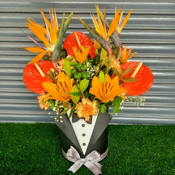 Tuxedo Box of Mix Flowers