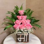 Pink Rose in Maa Vase