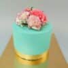 Choco-Vanilla Designer Cake with Fresh Flowers