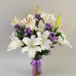 White Lilles in Vase