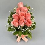 Pink Rose in Glass Vase