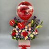 Exotic Mix Flower Box with Air Balloon (Happy Valentine Day)