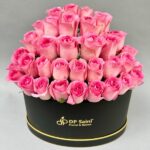35 Pink Roses in Box