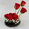 Red Roses in cermaic pot