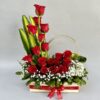 Designer Red Roses Arrangement