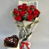 Combo of Rose Bunch with Cake