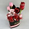 Mix Roses with Teddy