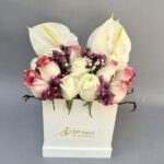 Rose & Anthurium in Box
