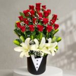 Tuxedo box of Mix Flowers