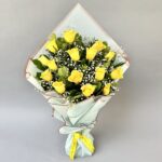 15 Yellow Rose Bunch