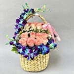 Orchid & Emma Rose Jute Basket