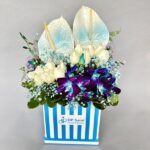 Box of Orchid, Rose & Anthurium