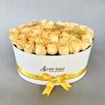 Peach Roses in Box