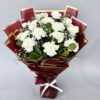 15 White Carnation Bunch