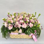 Exotic Mix Flower Jute Basket