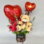 Combo of Roses, Teddy & Ballons