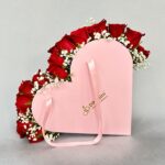 27 Red Roses in Heart Shape Bag