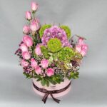 Real Flower Teddy Arrangement