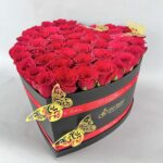 Heart Shape Box of Red Roses