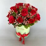 22 Red Roses in Box