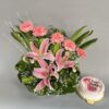 Combo of Fresh Flower & Women's Day Cake