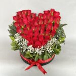 40 Red Roses in Box
