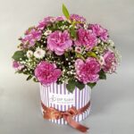 Purple Shadded Carnation Box