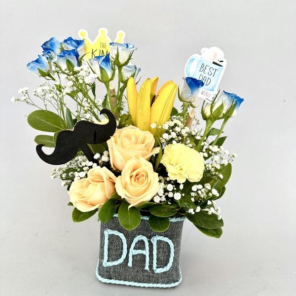Mix Flowers in DAD Vase